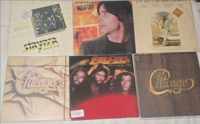 Jackson Browne Stryper BeeGees Chicago Elton John Used Vinyl Collection
