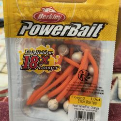 FISHING BERKELEY POWERBAIT ORANGE MICE TAILS 13 CT