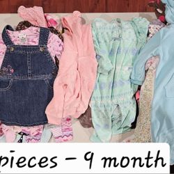 76 Pieces Of 9 Month Clothing 