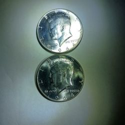 2-1964 & 2-1969 Kennedy Half Dollars 