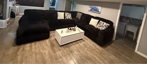 Midnight sectional couches four pieces from Ashley