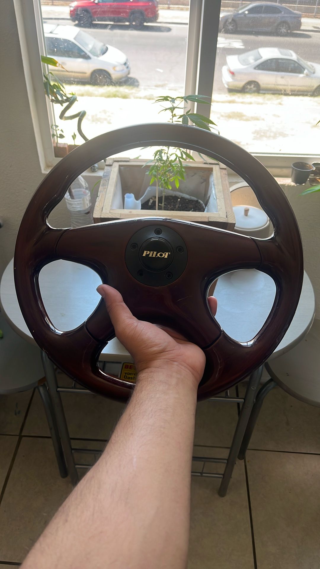 Vintage Pilot Steering Wheel
