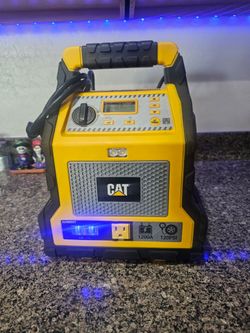 CAT 1200 Peak AMP Digital Jump Starter Air Compressor LED Light Inflator AC Plug
