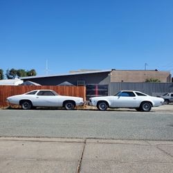 1973 Chevelle Malibu And 73 Pontiac LeMans Run Ad Drive Great Cars Parts$16,500