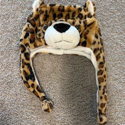 kids cheetah beanie