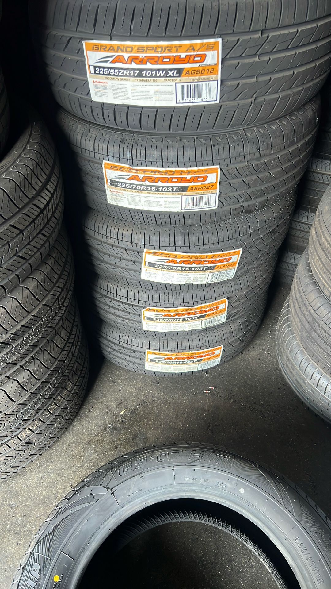 225/70/16 Arroyo New Tires Set Of 4 Installed And Balanced Set De 4 Llantas Instaladas Y Balanceadas