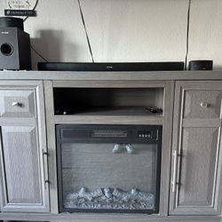 Fireplace TV stand