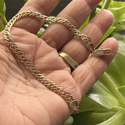 14k gold plated bracelet