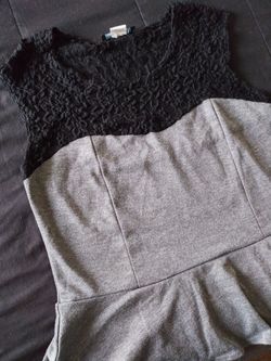 Black & Grey Pendulum Dress