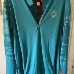 Miami Dolphins NFL Fanatics Quarter Zip Mens XL