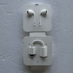 Apple Lightning Earpods with 3.5mm Headphone Adapter OEM Earbuds iPhone 7 8 X 11 12 13 14