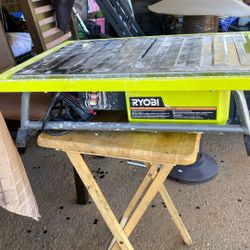 Ryobi 7 Blade Corded Tabletop Wet Tile Saw