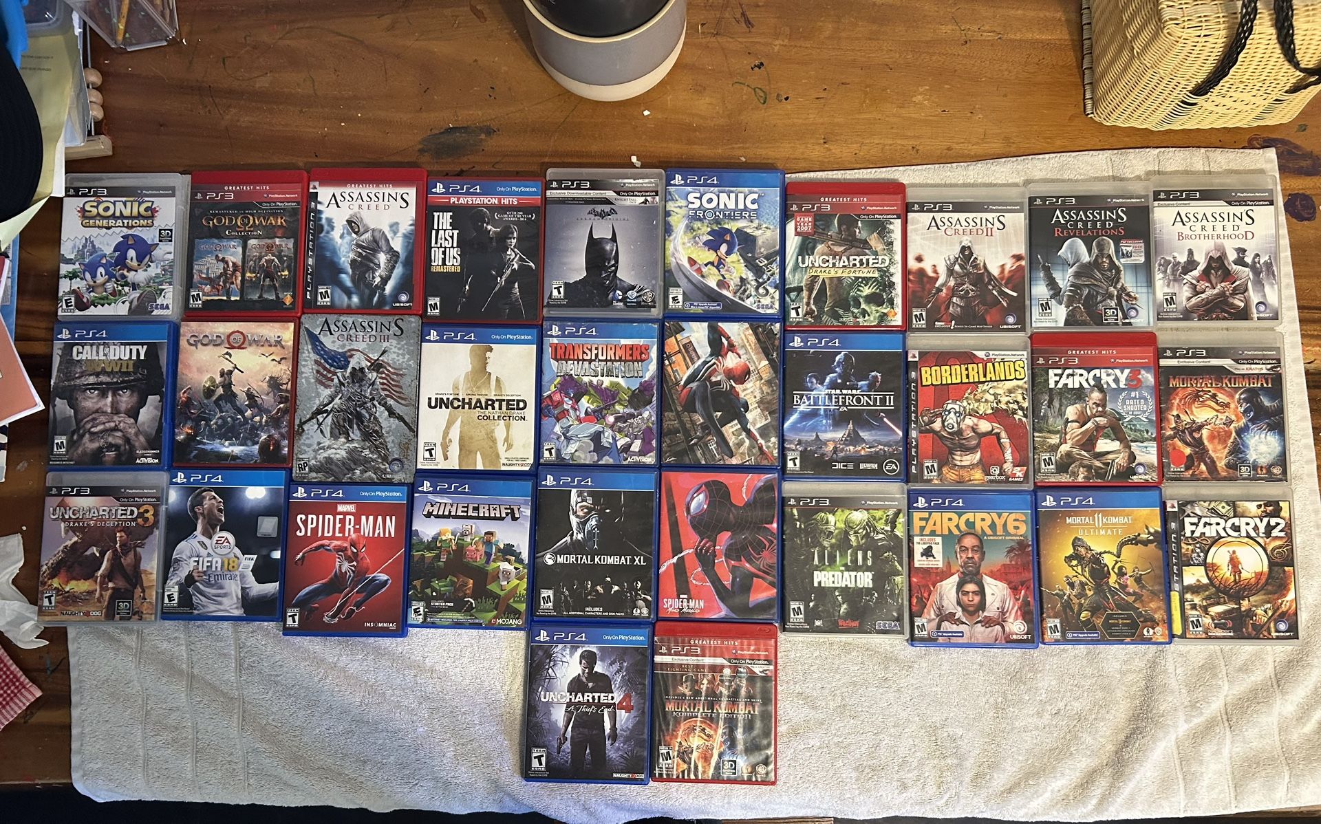 PS4 And PS3 Games Collection 