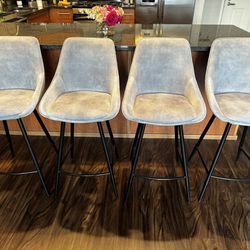 Gray Counter Stools (Set of 4 or 2)