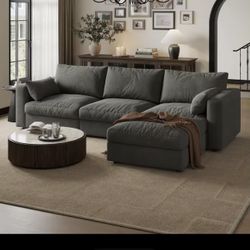 New In Box Dark Grey Modular Couch 