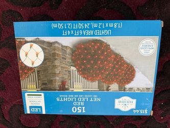 150 red net led lights