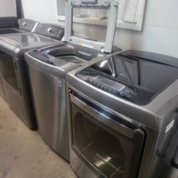 LG SET STEAM WASHER AND ELECTRIC DRYER 