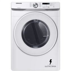 50% OFF - Samsung 7.5 cu ft Electric Dryer Stackable Sensor Dry White