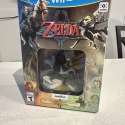 Zelda Twilight Princess HD + Wolf Link Amiibo (Wii U, 2016) – Brand New Sealed