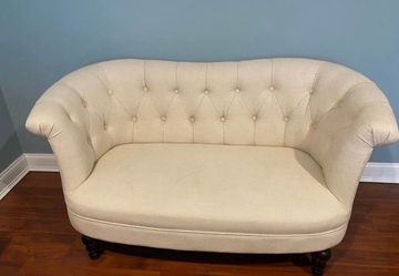 Tufted sofa