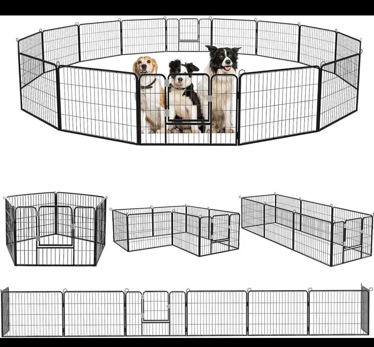 8 Panel Heavy Duty Dog Play Pen