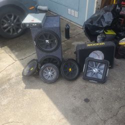Kicker Subwoofers, Pioneer, Gravity, Phoenix Gold, Alpine Type R, JBL, Tweeters, 6x9's and door speakers!! 