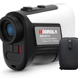 Range Finder Golf, 1200 Yards Rangefinder with Slope, 7X Magnification, Flag Pole Locking Vibration, IP54 Water Resistant, Rechargeable Battery, Magne