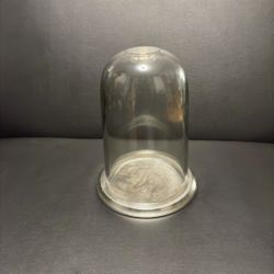 Glass Cloche with Metal Base