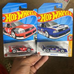 Hot Wheels Audi 90 Quattro Red And Blue 