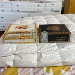 Cigar Boxes (empty) Set Of 3