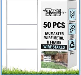 50 Wire Metal Yard and Sign H Stakes