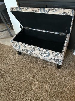 Storage ottoman bench