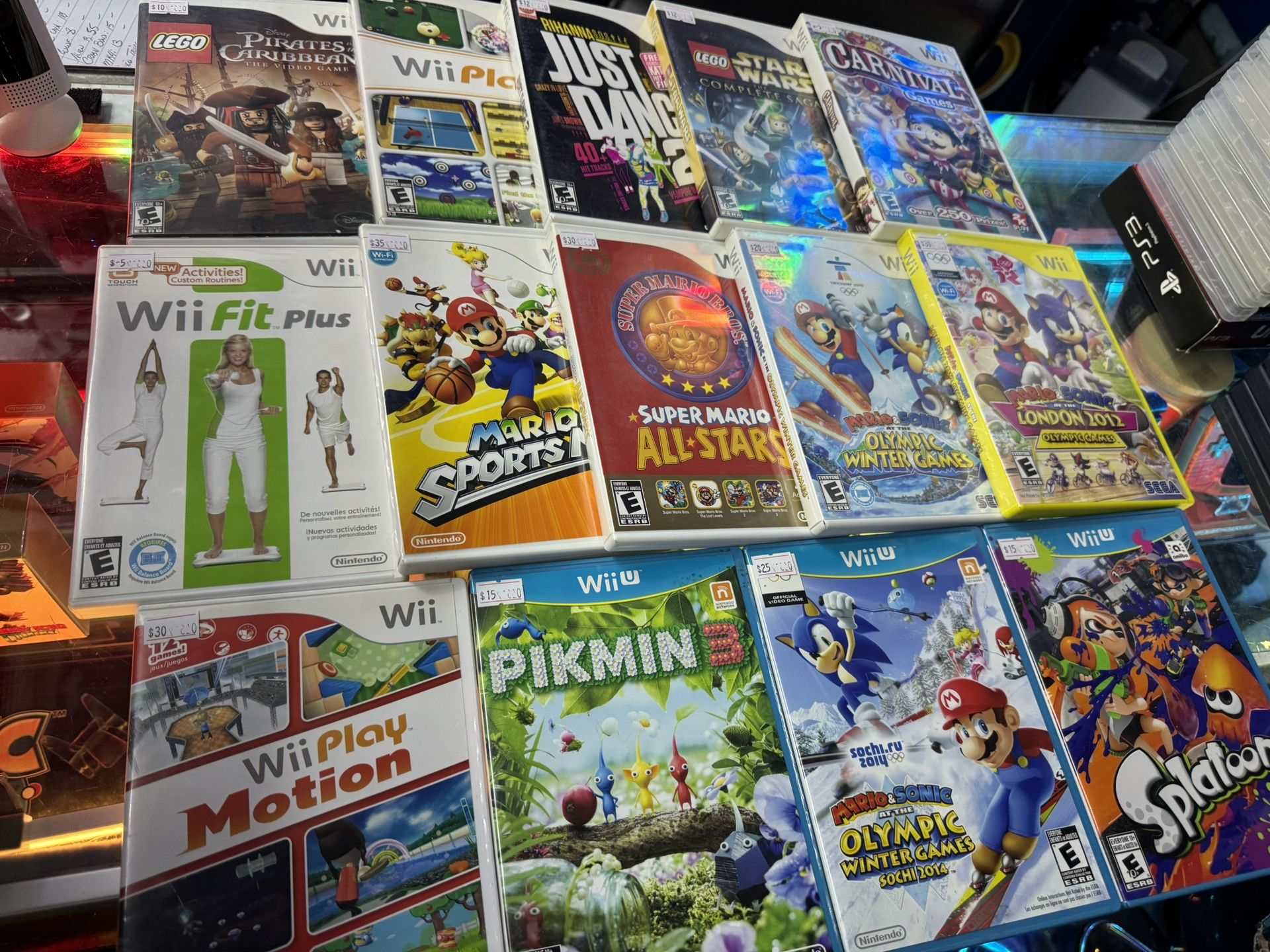 Nintendo Wii & Wii U Games *PRICES ON THE PHOTOS*