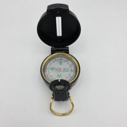 Vintage Engineer Lensatic Compass Military Hiking Camping Liquid Filled Taiwan