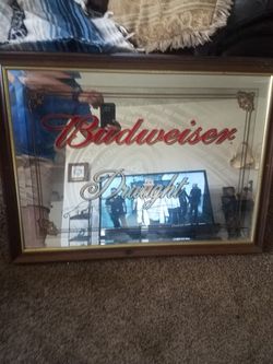 Vintage Budweiser Bar mirror 125$