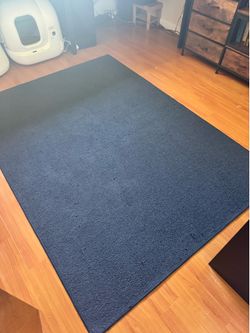 5x7 dark blue rug