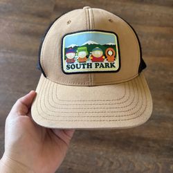 South park black and tan trucker hat
