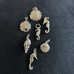 Choice Of Ocean Charms -Sterling Silver 