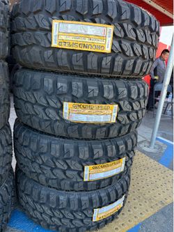 ‼️🚨vendo set de llantas Lt 35x12.50 20 Ground seep tires M/T