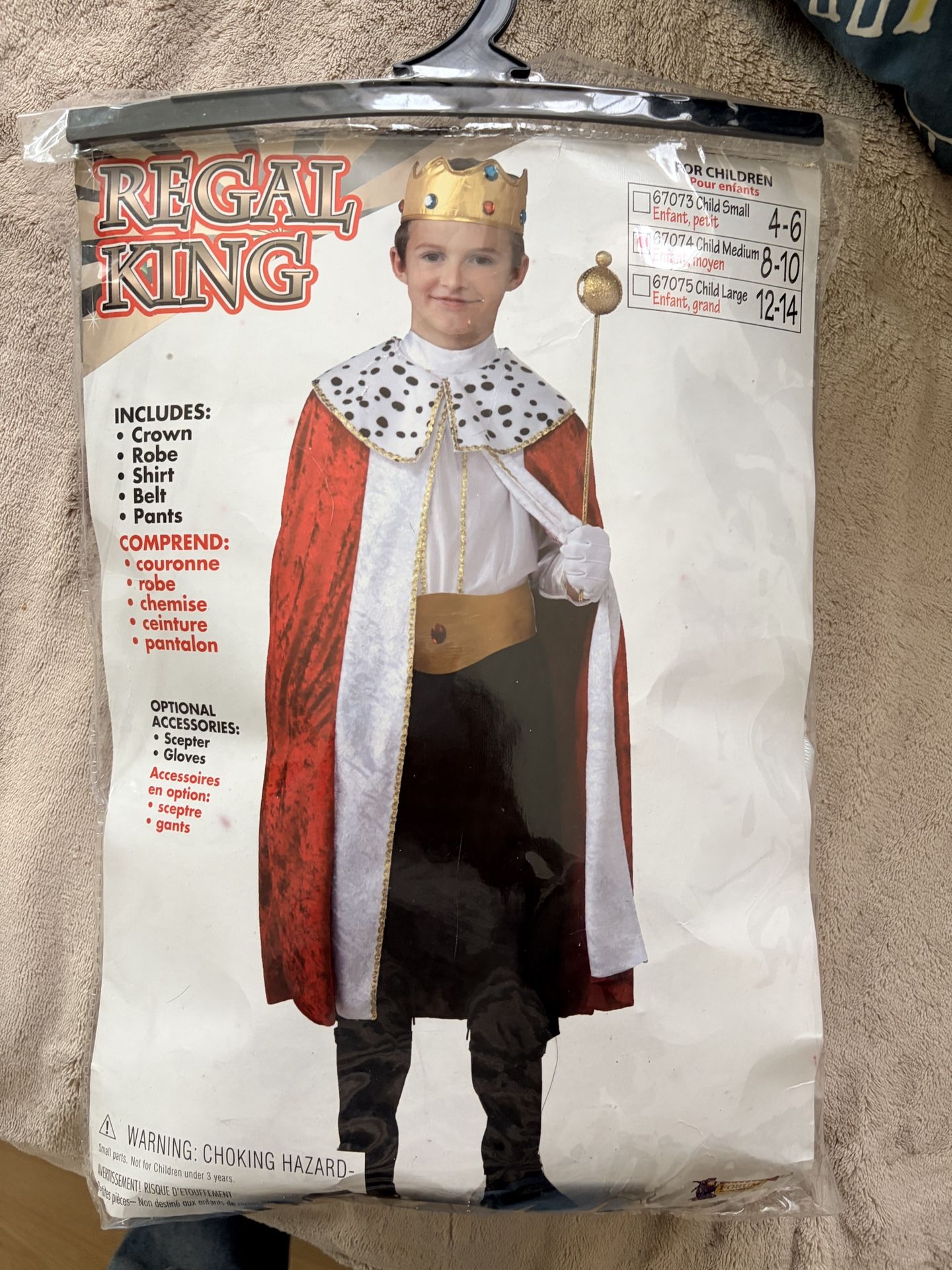 King robe costume