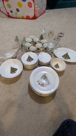 Christmas china set
