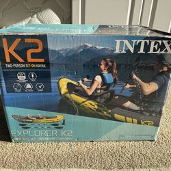 Explorer K2 Inflatable Kayak Set
