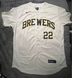 Nike Authentic Collection Milwaukee Brewers Christian Yelich Baseball Jersey