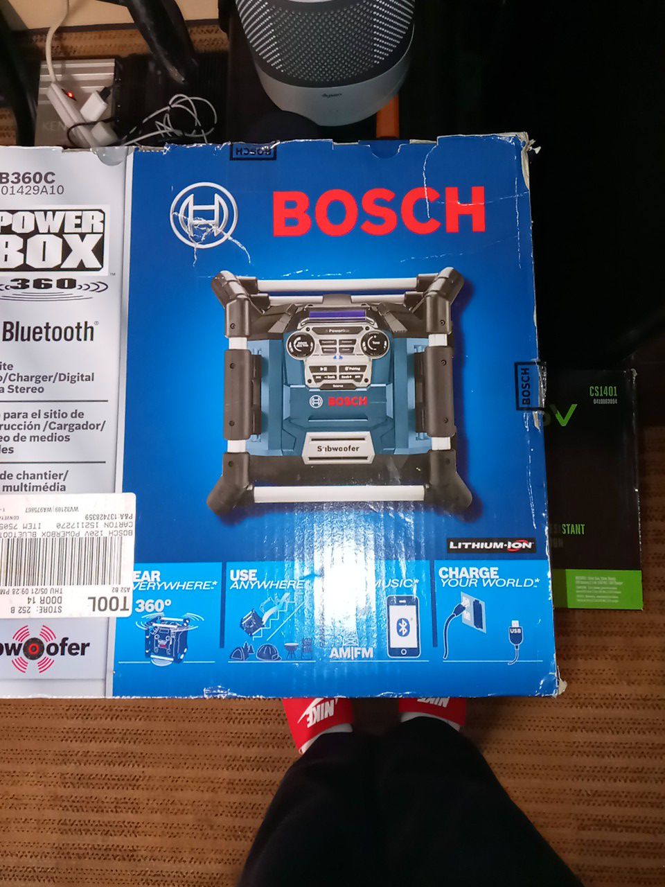 BOSCH POWER BOX (360).. Bluetooth job site radio/charger/digital media stereo!!