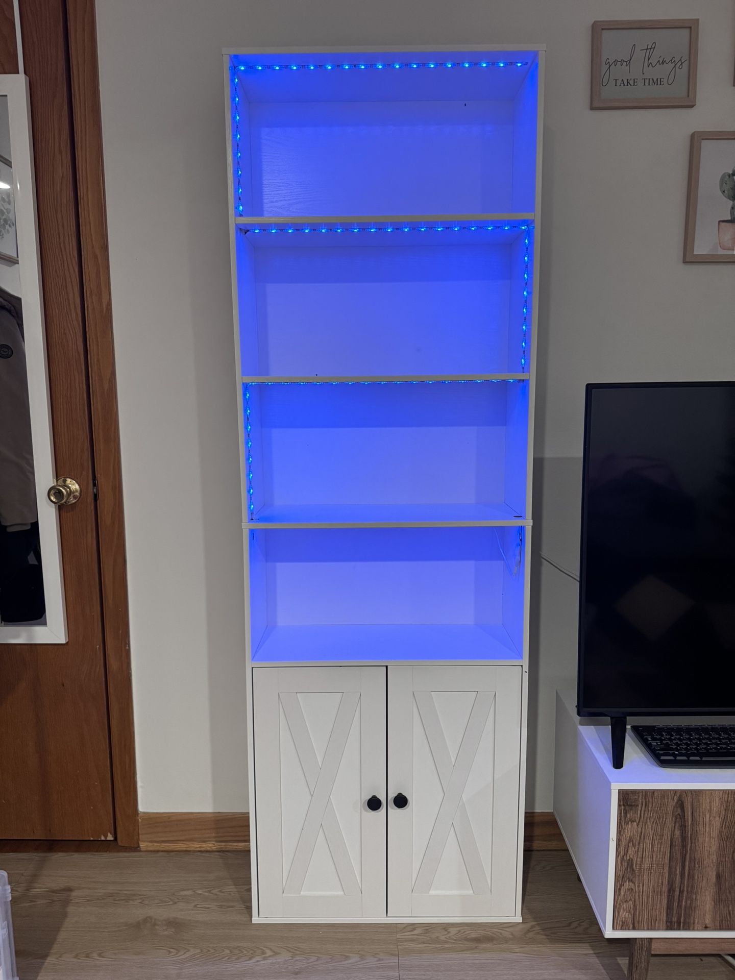 Bookshelves, Display storage shelves