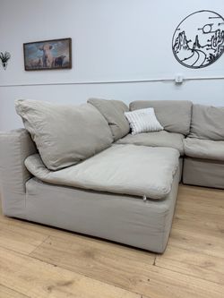 White Sectional Cloud Couch Free Delivery