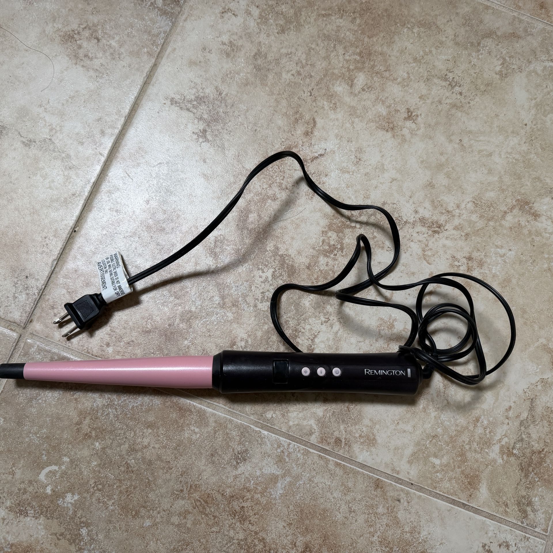 Remington Pro Pearl Ceramic Conical Curling Wand – Lightly Used