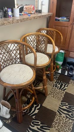 3 Wooden stools