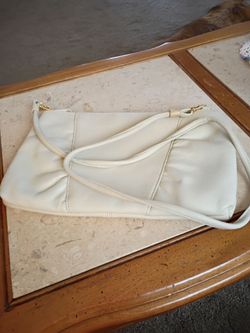 Off white dress bag