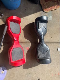 2 hover boards and go cart attachment
